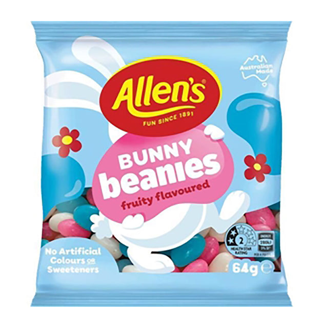 Allen's Fruity Flavoured Bunny Beanies 64g