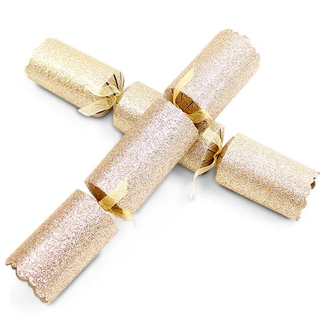 Glitter Christmas Crackers Assorted x 2