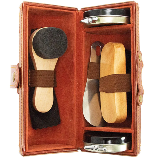 Gentleman's Leather Shoe Shine Kit