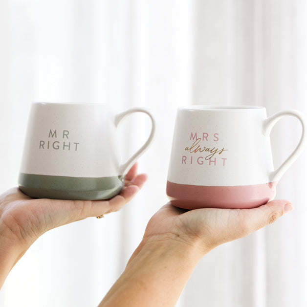 Mr Right & Mrs Always Right Mug Set