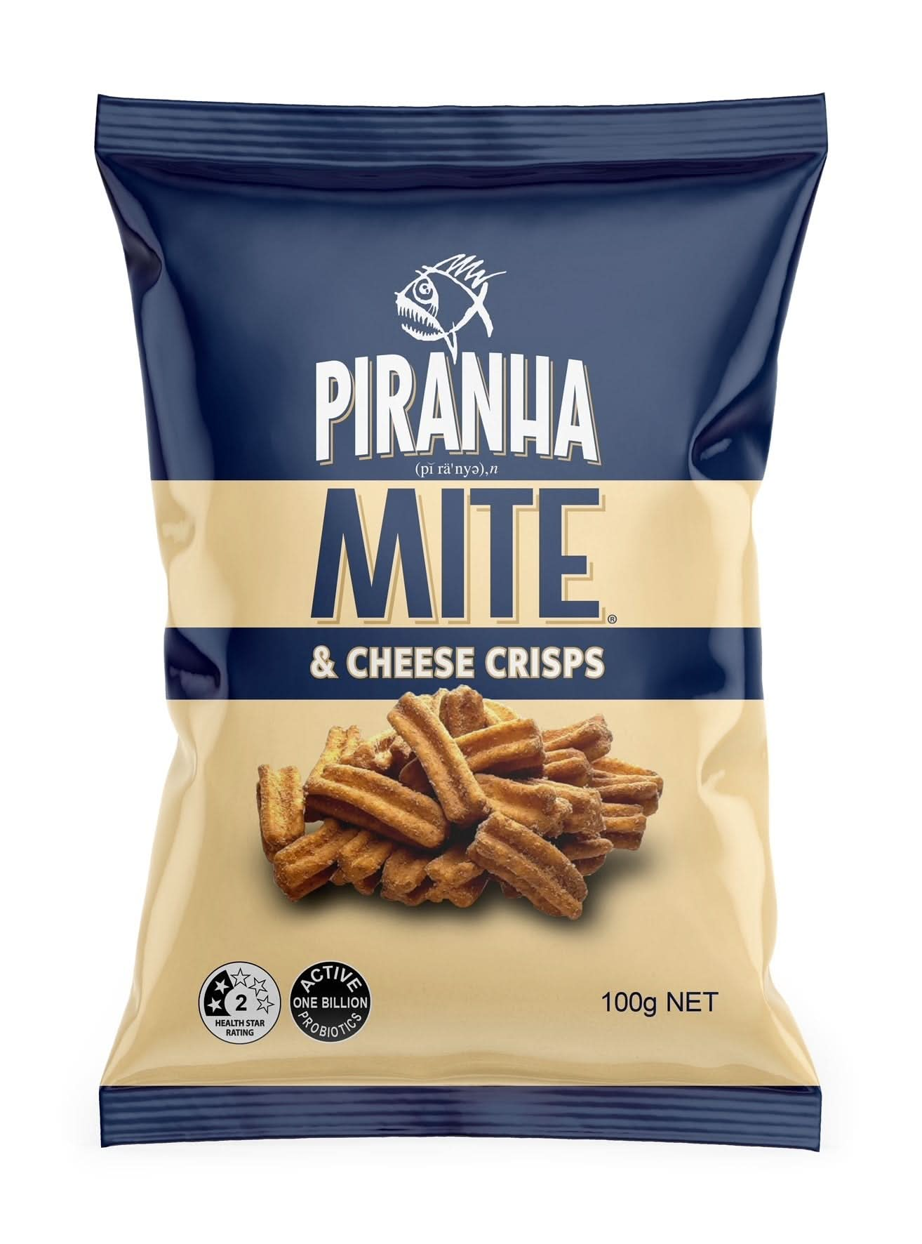 Piranha Mite & Cheese Soy Crisps 100g