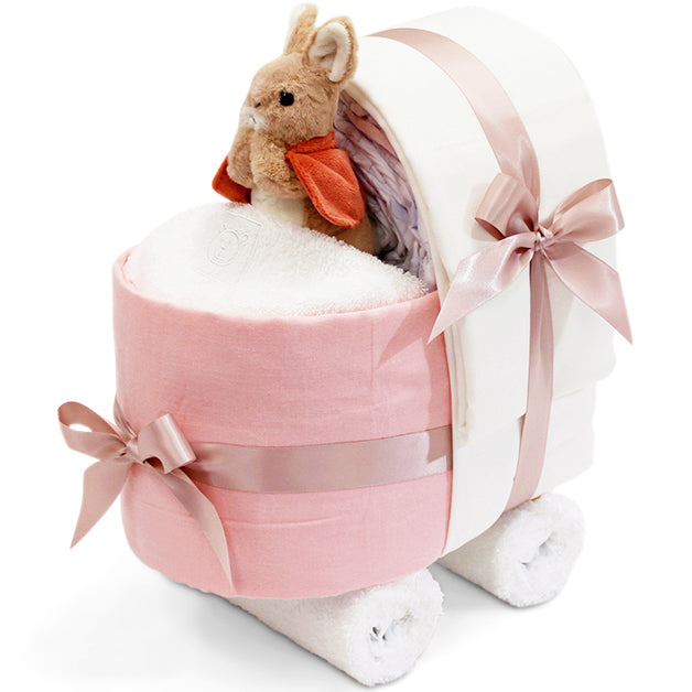 Baby Flopsy Nappy Pram Beatrix Potter Baby Gifts The Complete Basketcase