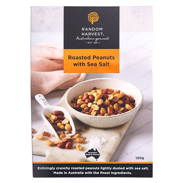 Random Harvest Roasted Peanuts With Sea Salt 120g