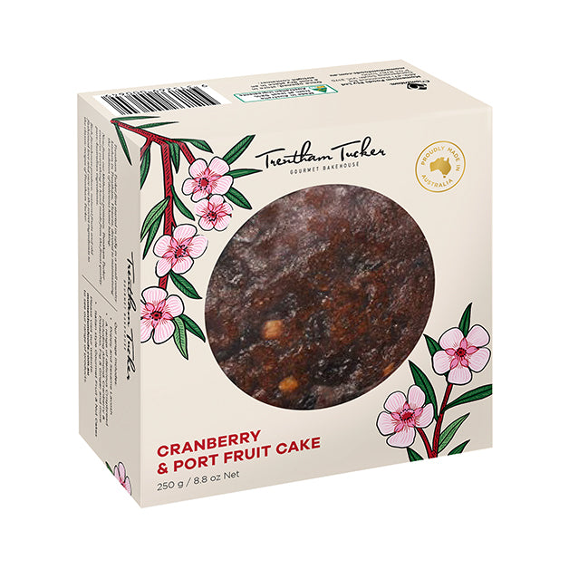 Cranberry & Port Christmas Fruit Cake 250g